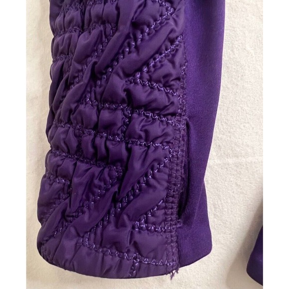 Zella Softshell Jacket Women's S Purple Nylon Waist Length‎ Pockets Mock Neck - Picture 6 of 11